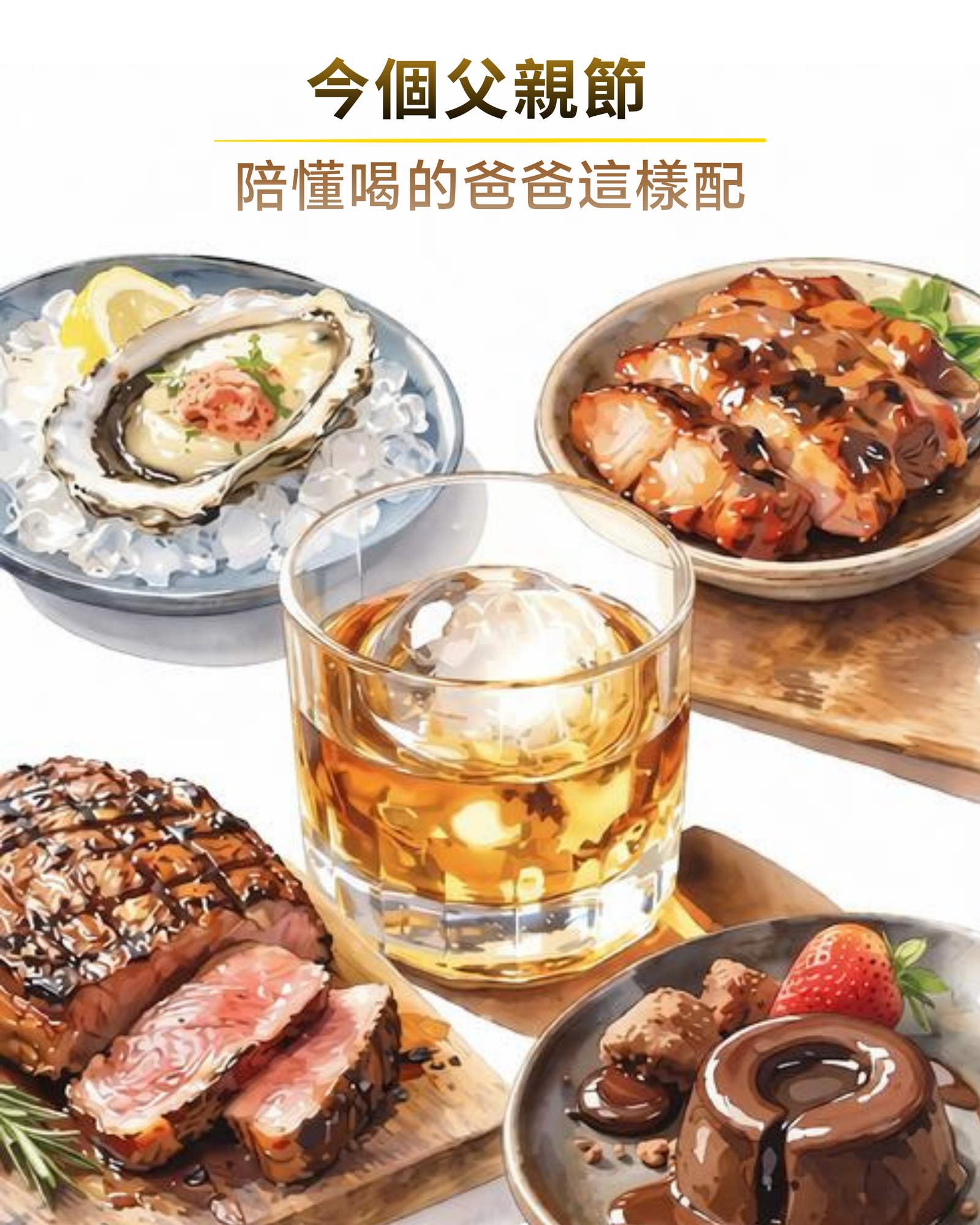 今個父親節・陪懂喝的爸爸這樣配！🥃