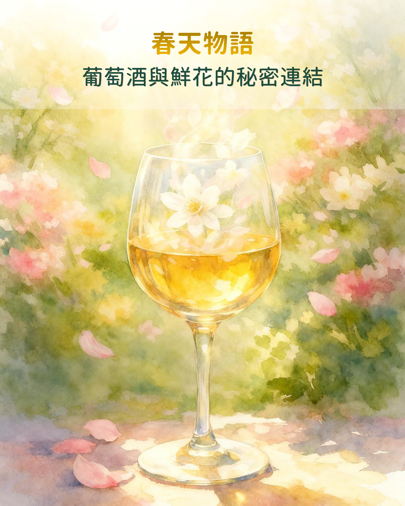 春天物語 ── 葡萄酒與鮮花的秘密連結🌼