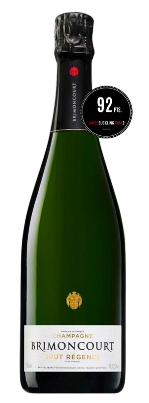 Champagne Brimoncourt Cuvee Brut Regence (JS: 92, Best Sommelier of the World MS Gérard Basset: 94)