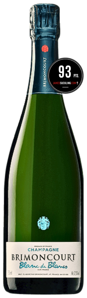 Champagne Brimoncourt Blanc de Blancs (JS: 93, Best Sommelier of the World MS Gérard Basset: 93)