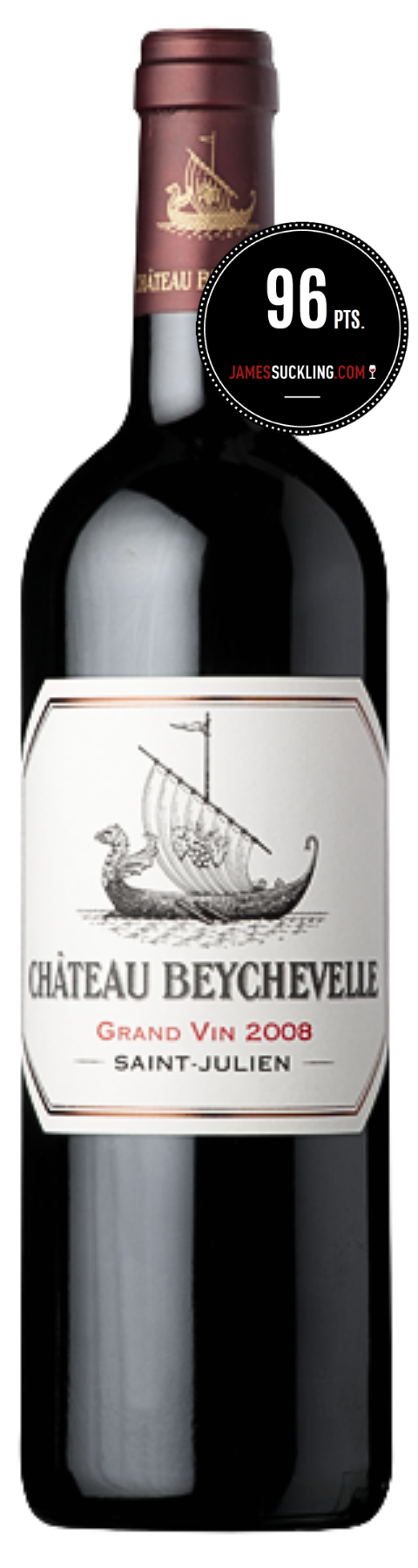 Château Beychevelle 2008 (JS:96)