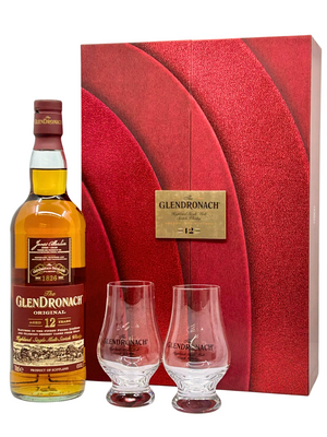 The GlenDronach 12 Year Old Original Single Malt Whisky (with 2 tasting glasses)