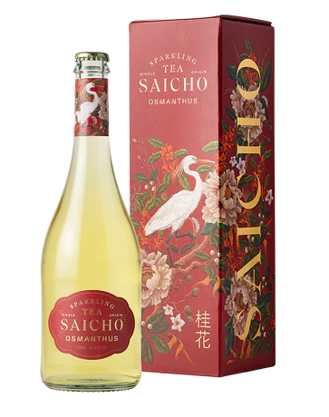 Saicho 'Osmanthus' Sparkling Cold Brewed Tea with Gift Box (0% Alc)