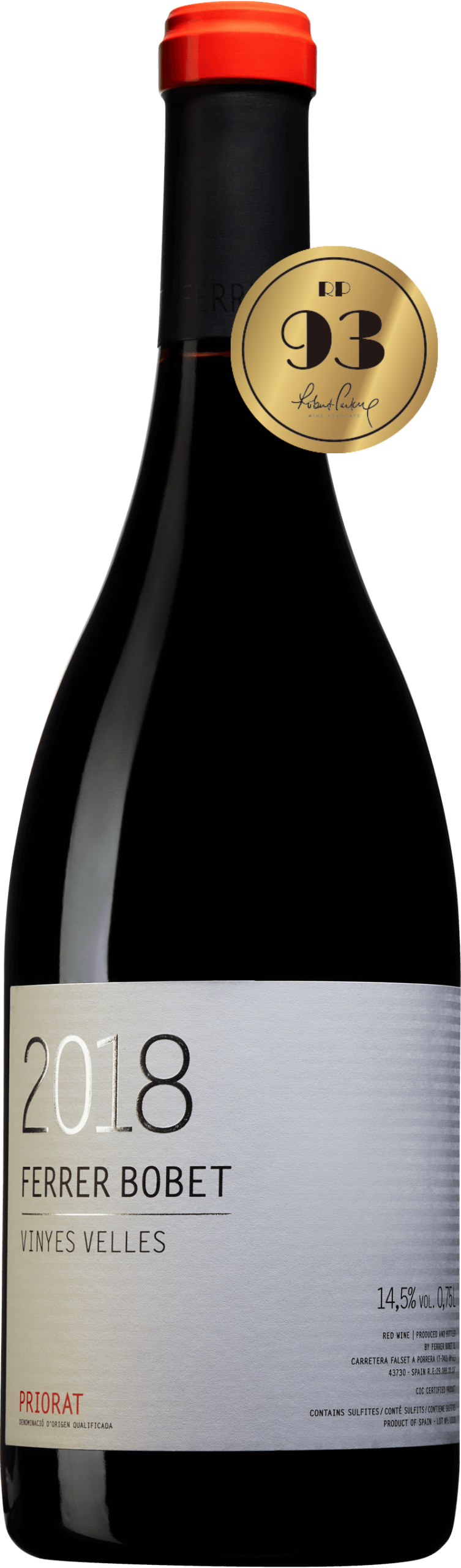 神之水滴『十一門徒 夕陽』的入門版  Ferrer Bobet Vinyes Velles 2018 (RP: 93)