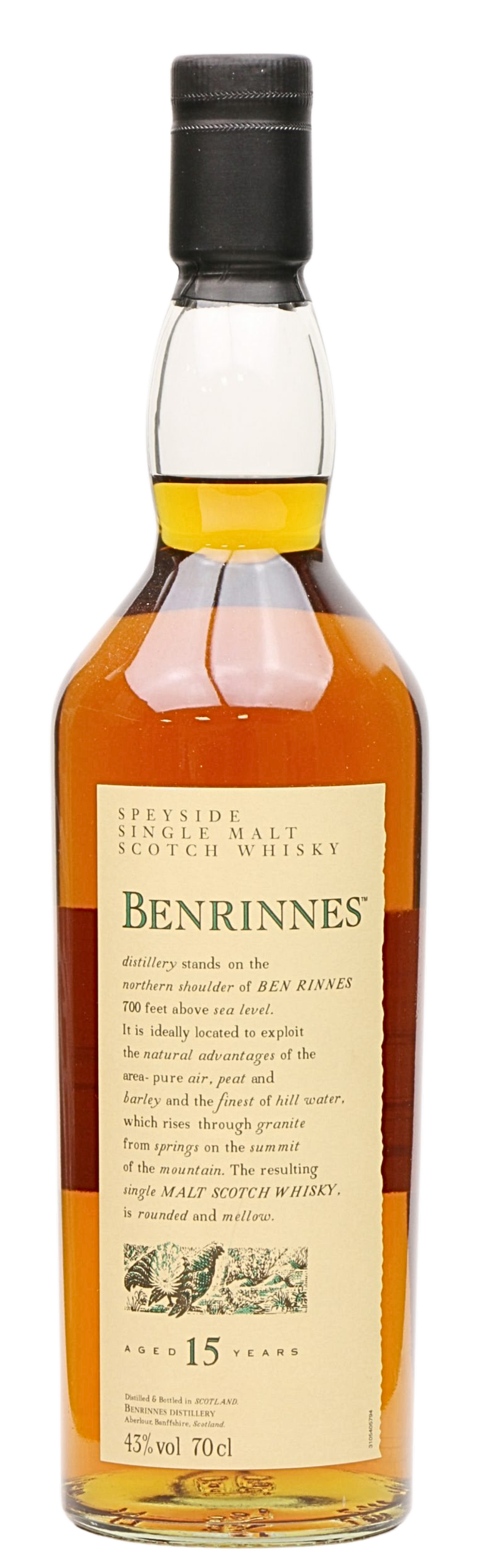 Benrinnes 15 Year Old Flora and Fauna Single Malt Scotch Whisky