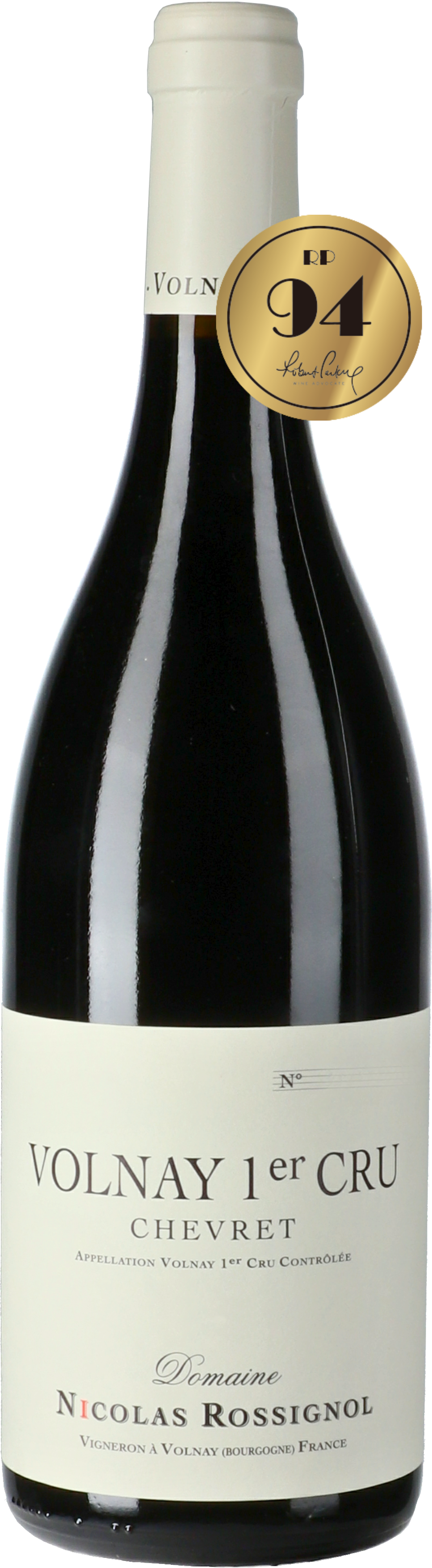 Domaine Nicolas Rossignol Volnay 1er Cru Chevret 2019 (RP:92-94)