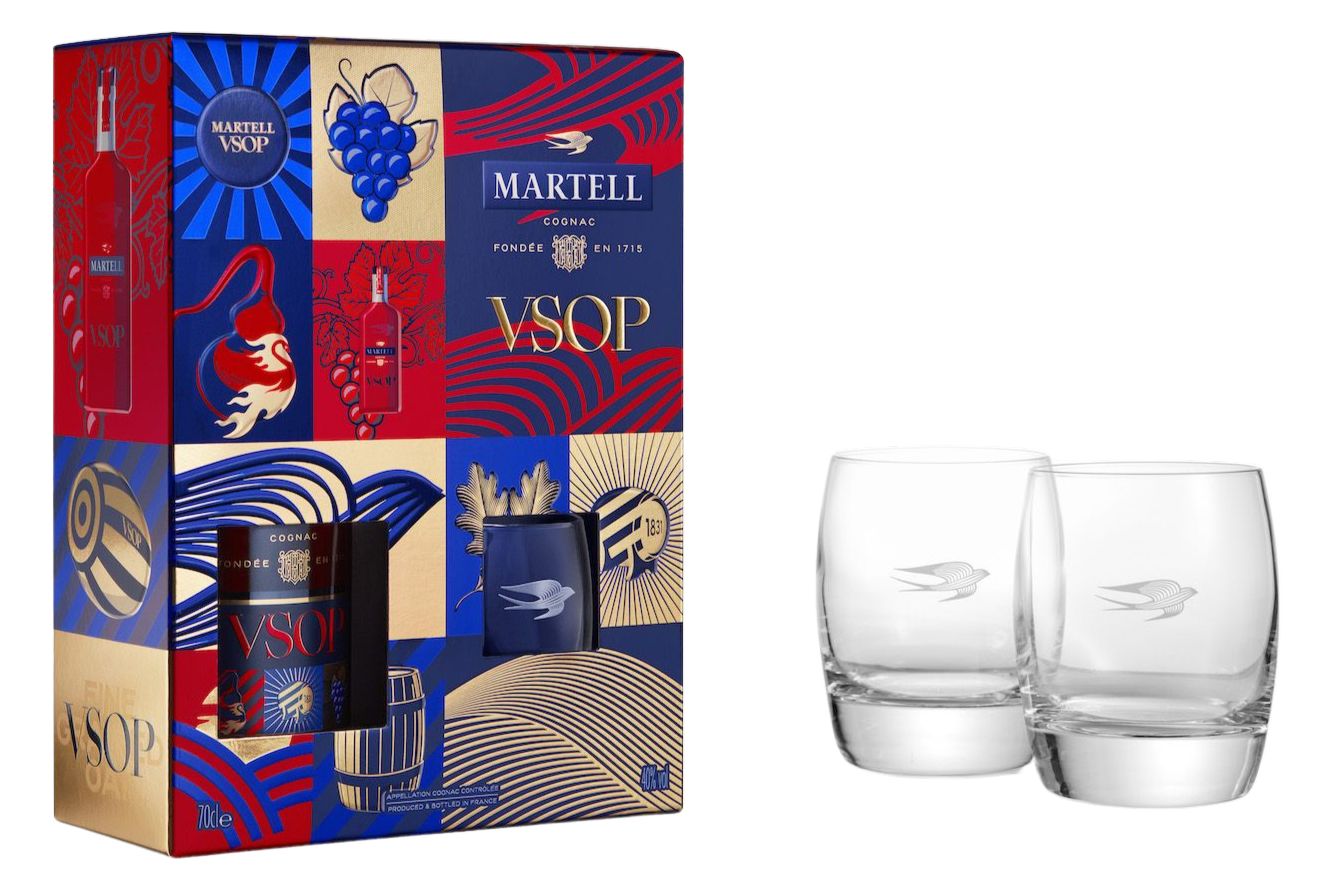 Martell VSOP Limited Edition 2024 Gift Set (with 2 glasses)