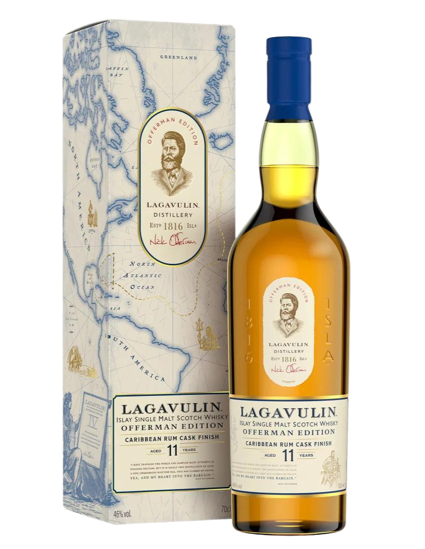 Lagavulin 11 Year Old Offerman Caribbean Rum Cask Finish Edition Scotch Whisky 46% (Online Exclusive Special)